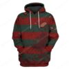 Custom Freddy Krueger Apparel HD-GH2181905 3D Custom Fleece Hoodies Hoodie S