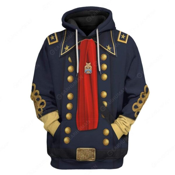 Custom George Armstrong Custer Apparel HD-AT1491903 3D Custom Fleece Hoodies Hoodie S 