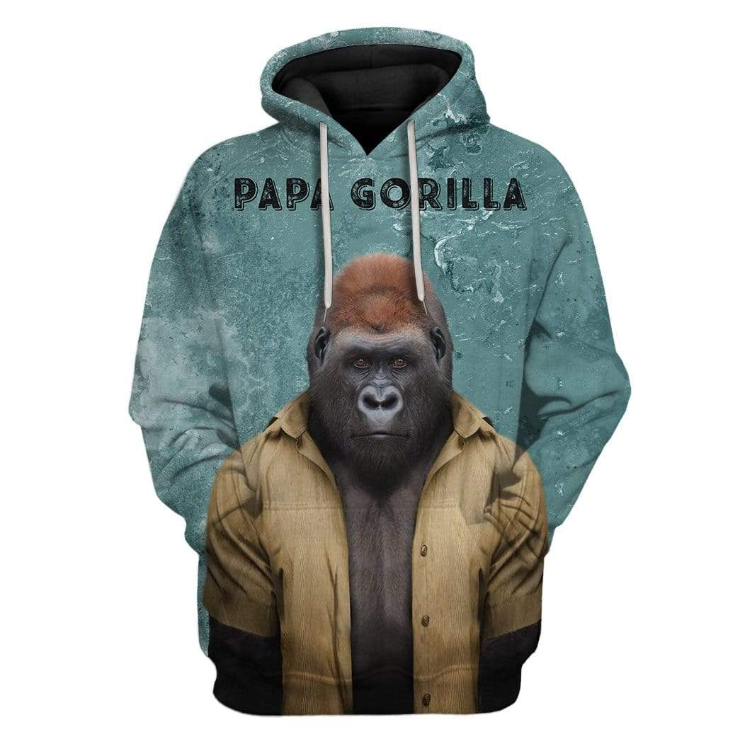 Custom Gorilla Apparel HD-GH2681920 3D Custom Fleece Hoodies Hoodie S