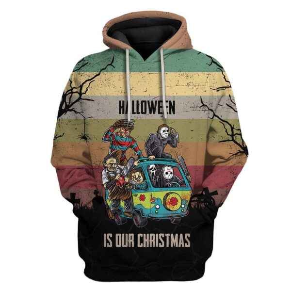 Custom Halloween Is Our Christmas Apparel HD-GH2781916 3D Custom Fleece Hoodies Hoodie S 