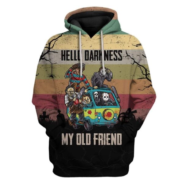 Custom Hello Darkness My Old Friend Apparel HD-TT2181970 3D Custom Fleece Hoodies Hoodie S 