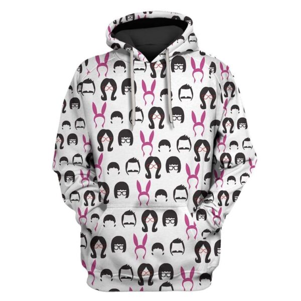 Custom Hoodies Bob's Burgers Apparel HD-GH20676 3D Custom Fleece Hoodies Hoodie S 