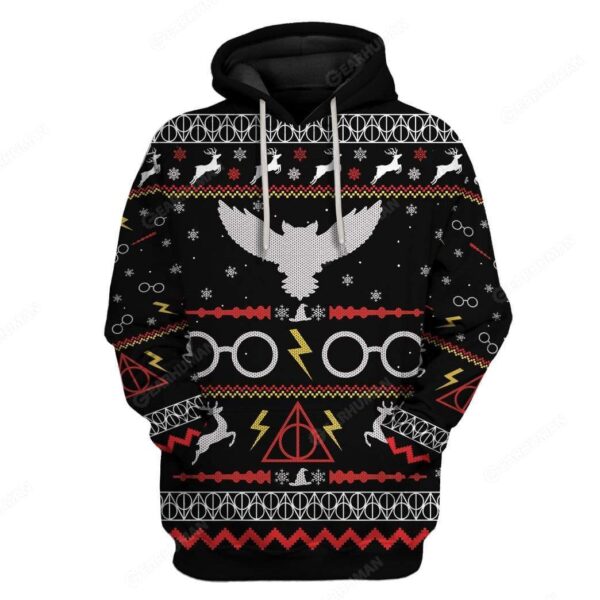 Custom HP Ugly Christmas Apparel HD-TA24101906 3D Custom Fleece Hoodies Hoodie S 