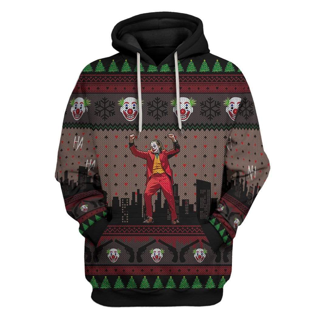 Custom Joker Ugly Sweater Apparel HD-DT11101911 3D Custom Fleece Hoodies Hoodie S
