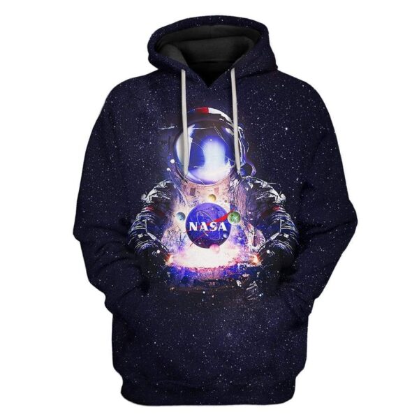 Custom Nasa Apparel HD-AT0391914 3D Custom Fleece Hoodies Hoodie S 