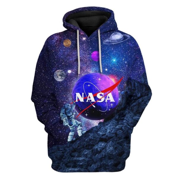 Custom Nasa Apparel HD-DT2181909 3D Custom Fleece Hoodies Hoodie S 