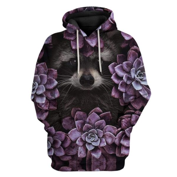 Custom Raccoon Apparel HD-GH2281902 3D Custom Fleece Hoodies Hoodie S 