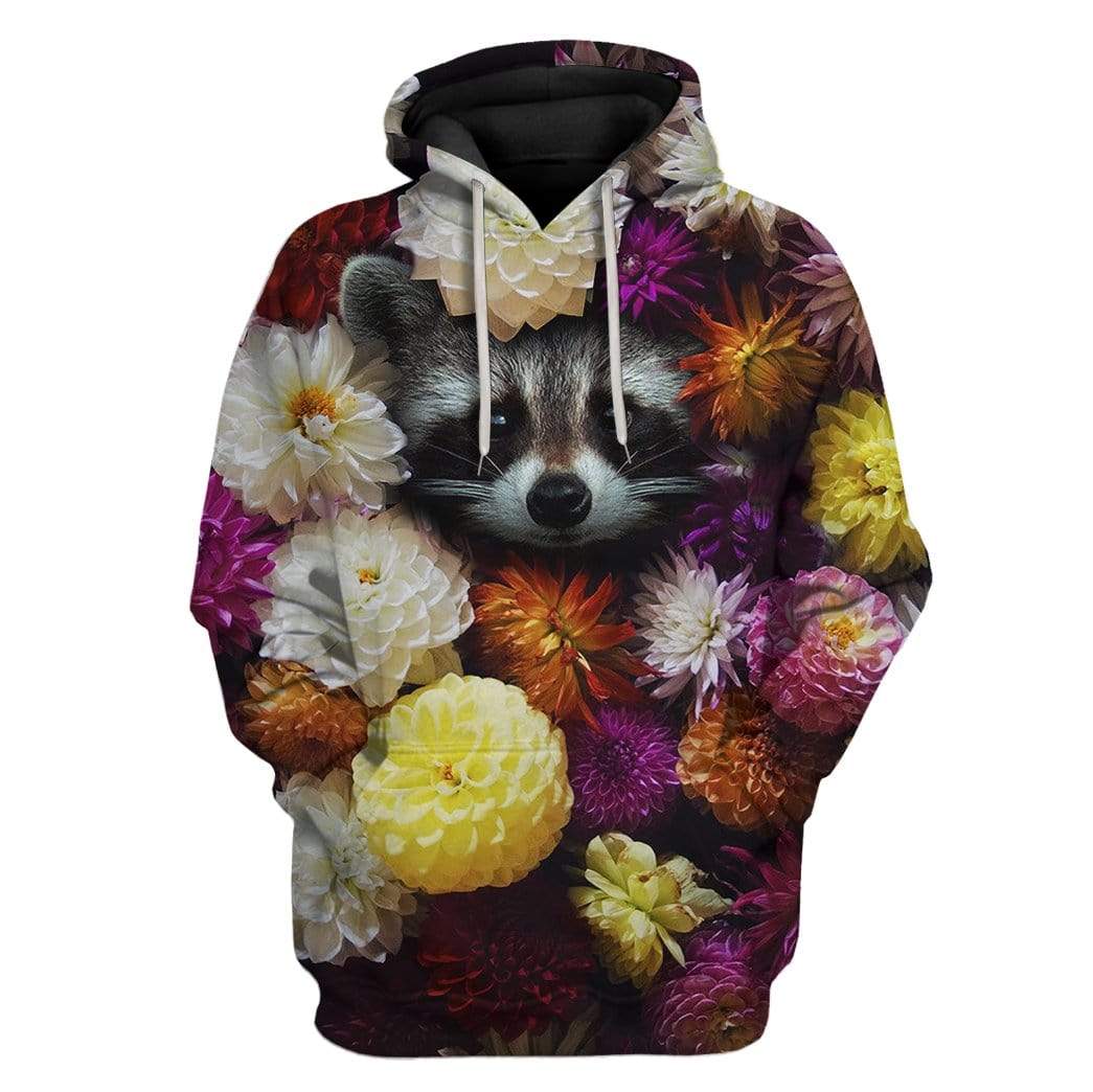 Custom Raccoon Apparel HD-GH2281903 3D Custom Fleece Hoodies Hoodie S