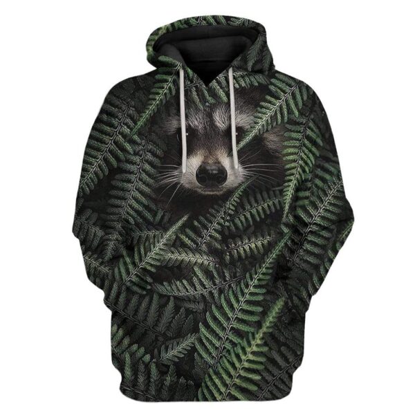 Custom Raccoon Apparel HD-GH2281905 3D Custom Fleece Hoodies Hoodie S 