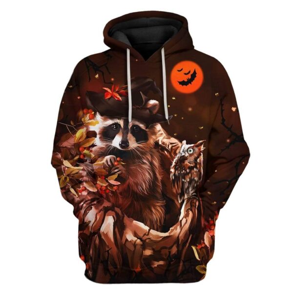 Custom Raccoon Apparel HD-GH2281906 3D Custom Fleece Hoodies Hoodie S 
