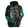 Custom Raccoon Apparel HD-GH2281910 3D Custom Fleece Hoodies Hoodie S