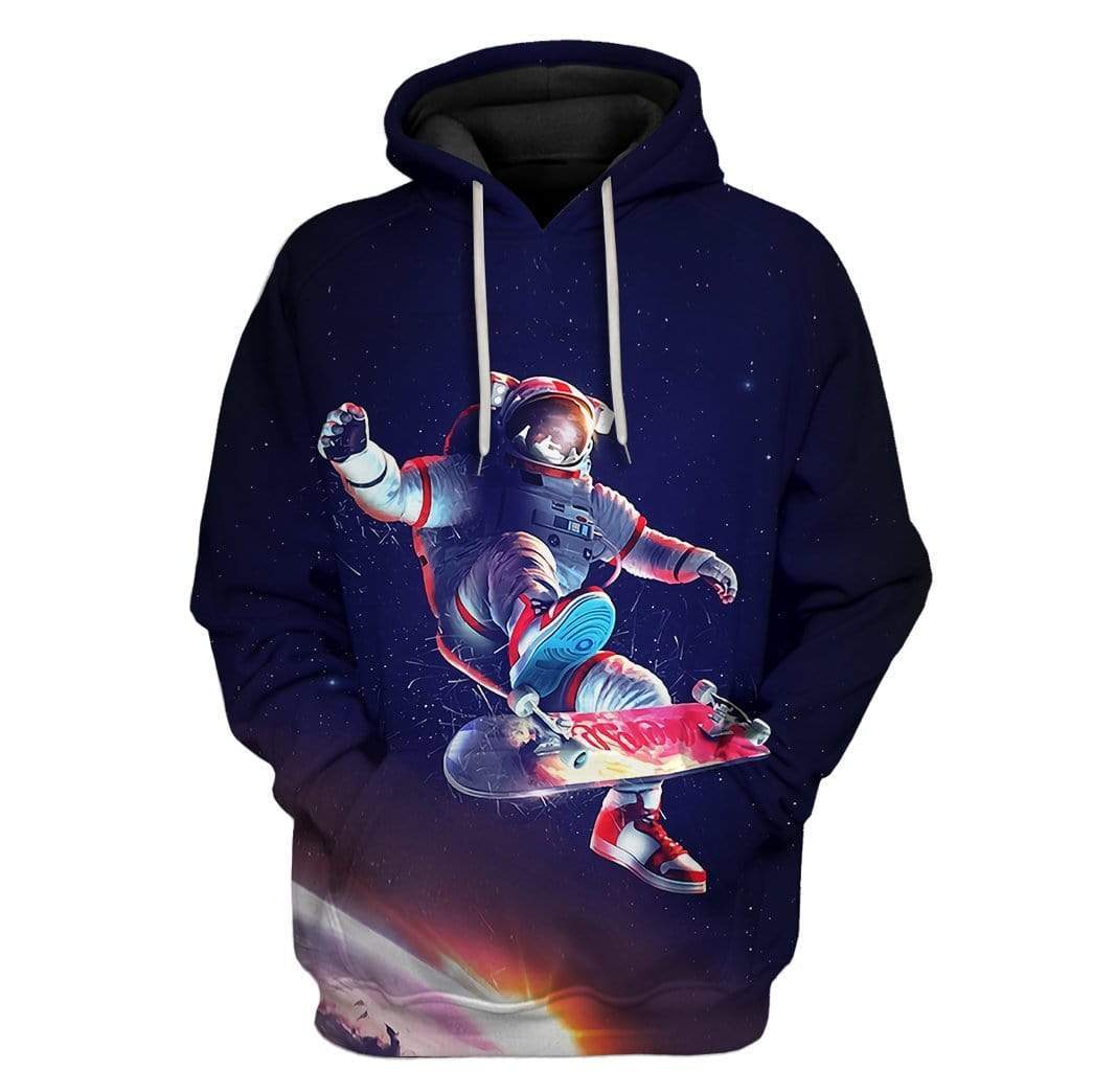 Custom Skateboarding Astronaut Apparel HD-AT0391908 3D Custom Fleece Hoodies Hoodie S