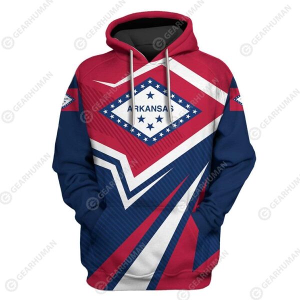 Custom T-shirt - Hoodies Arkansas HD-GH22011 3D Custom Fleece Hoodies Hoodie S 