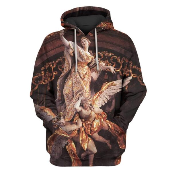 Custom T-shirt - Hoodies Assumption of the Virgin by Egid Quirin Asam Apparel HD-GH20575 3D Custom Fleece Hoodies Hoodie S 