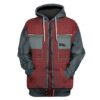 Custom T-shirt - Hoodies Back to the Future Marty Mcfly Apparel HD-GH20701 3D Custom Fleece Hoodies Hoodie S