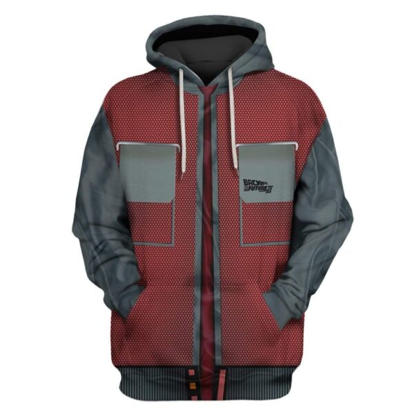 Custom T-shirt - Hoodies Back to the Future Marty Mcfly Apparel HD-GH20701 3D Custom Fleece Hoodies Hoodie S 