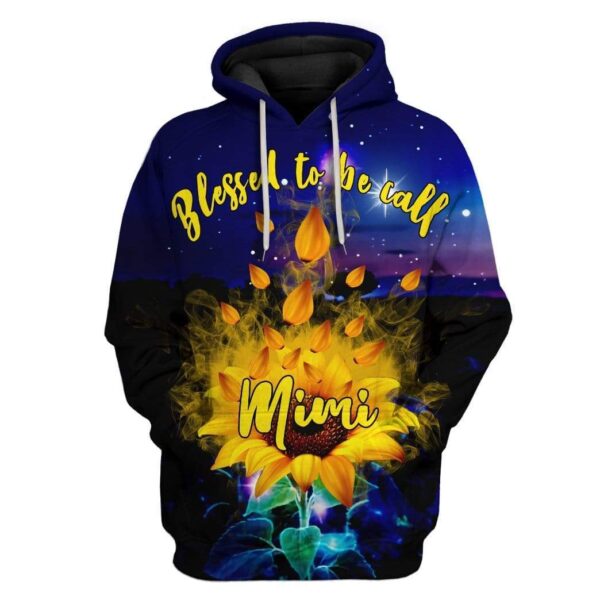 Custom T-shirt - Hoodies Blessed To Be Call Mimi HD-GH1281905 3D Custom Fleece Hoodies Hoodie S 
