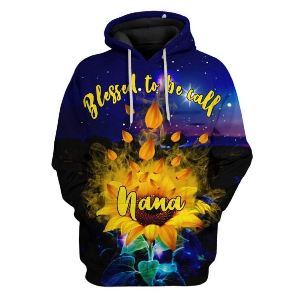 Custom T-shirt - Hoodies Blessed To Be Call Nana HD-GH1281904 3D Custom Fleece Hoodies Hoodie S 