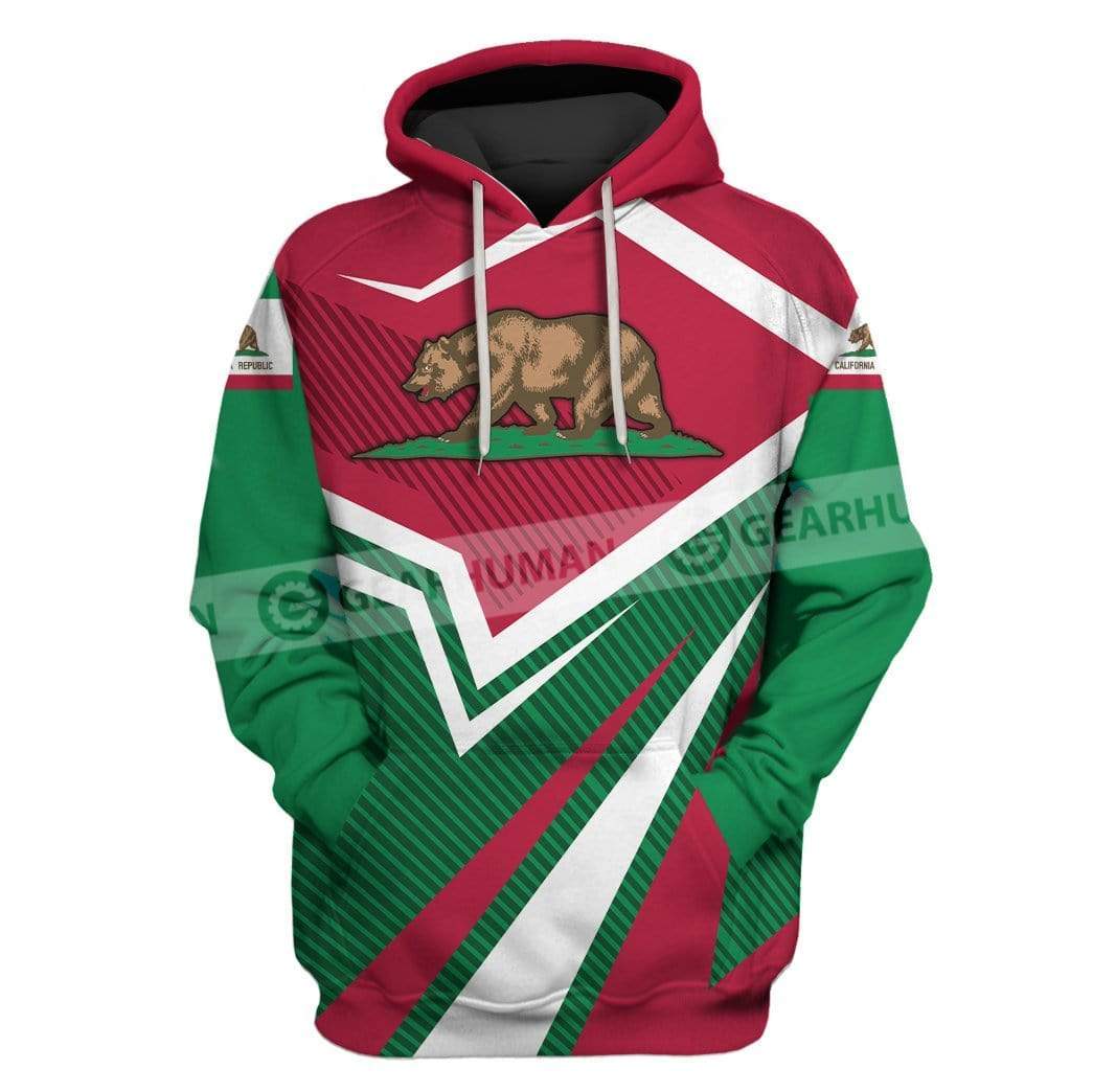 Custom T-shirt - Hoodies California Apparel HD-GH20900 3D Custom Fleece Hoodies Hoodie S