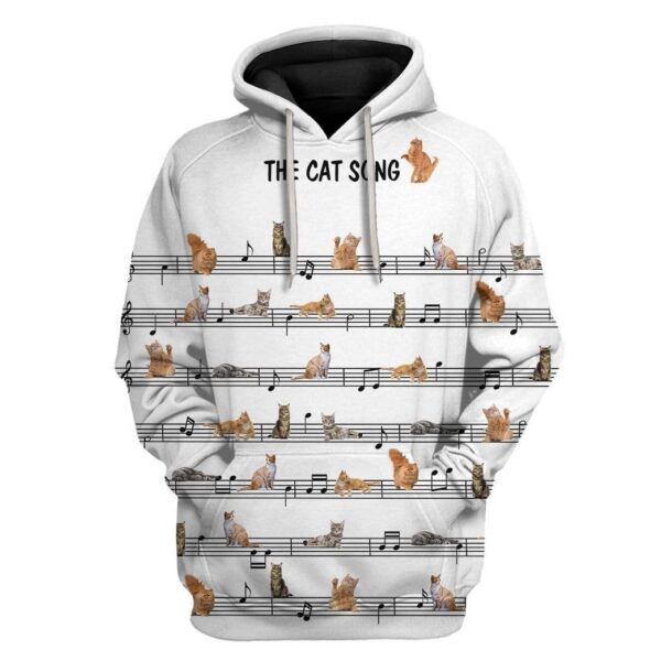 Custom T-shirt - Hoodies Cat Song HD-GH0281904 3D Custom Fleece Hoodies Hoodie S 