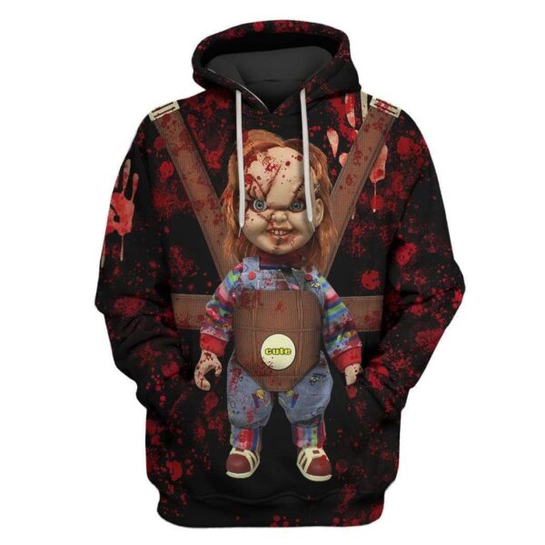 Custom T-shirt - Hoodies Chucky Apparel HD-GH20692 3D Custom Fleece Hoodies Hoodie S 