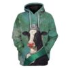 Custom T-shirt - Hoodies Cow HD-GH0781915 3D Custom Fleece Hoodies Hoodie S