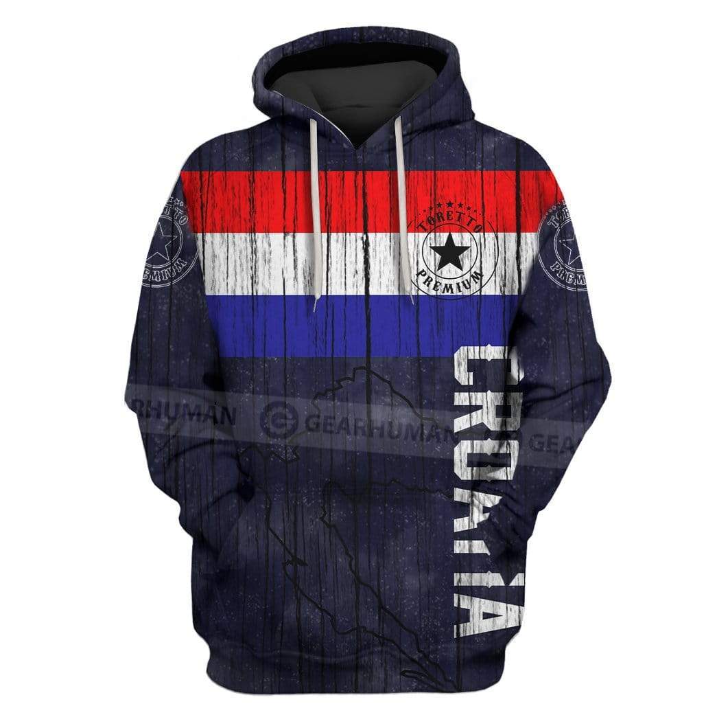 Custom T-shirt - Hoodies Croatia Apparel HD-GH20819 3D Custom Fleece Hoodies Hoodie S