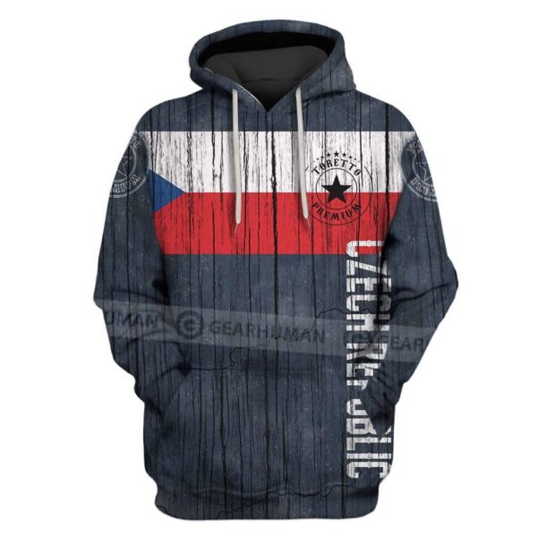 Custom T-shirt - Hoodies Czech Republic Apparel HD-GH20821 3D Custom Fleece Hoodies Hoodie S 