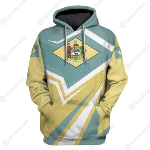 Custom T-shirt - Hoodies Delaware HD-GH22017 3D Custom Fleece Hoodies Hoodie S 