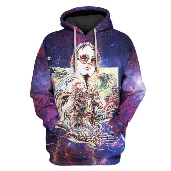 Custom T-shirt - Hoodies elton john Apparel HD-GH20554 3D Custom Fleece Hoodies Hoodie S 