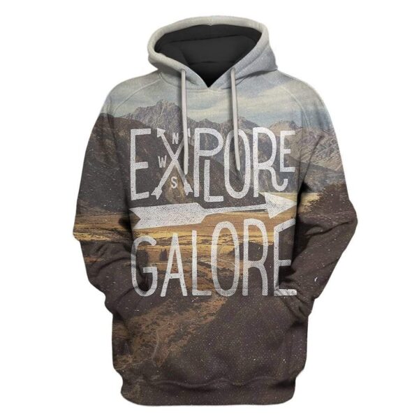 Custom T-shirt - Hoodies Explore Galore Apparel HD-GH20771 3D Custom Fleece Hoodies Hoodie S 