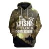Custom T-shirt - Hoodies Fish o'clock Apparel HD-GH20865 3D Custom Fleece Hoodies Hoodie S