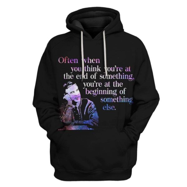 Custom T-shirt - Hoodies Fred Rogers Quotes HD-GH21061 3D Custom Fleece Hoodies Hoodie S 