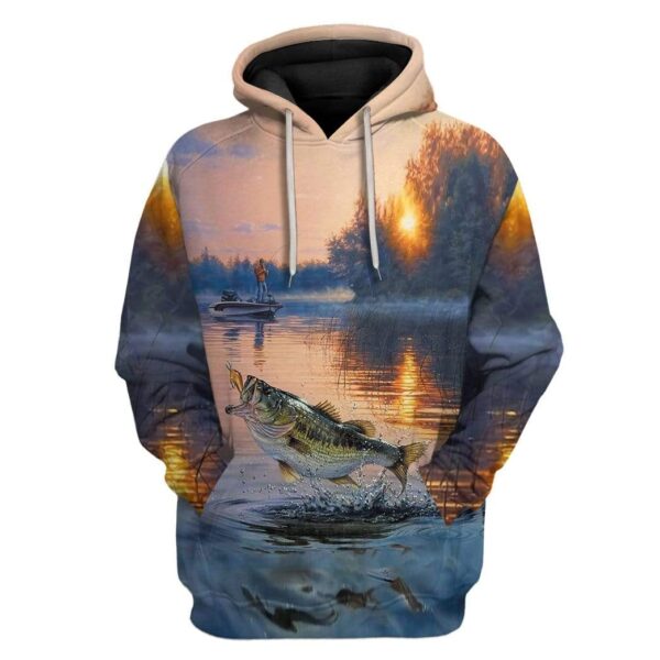 Custom T-shirt - Hoodies Go fishing Apparel HD-GH20860 3D Custom Fleece Hoodies Hoodie S 