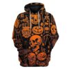 Custom T-shirt - Hoodies Halloween HD-GH0881906 3D Custom Fleece Hoodies Hoodie S
