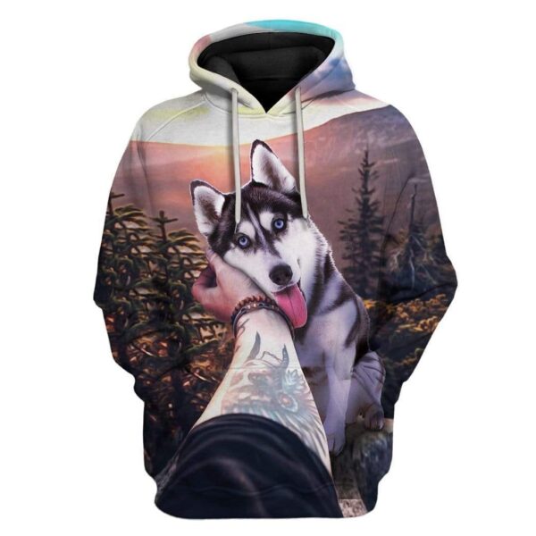 Custom T-shirt - Hoodies Husky HD-GH3071915 3D Custom Fleece Hoodies Hoodie S 