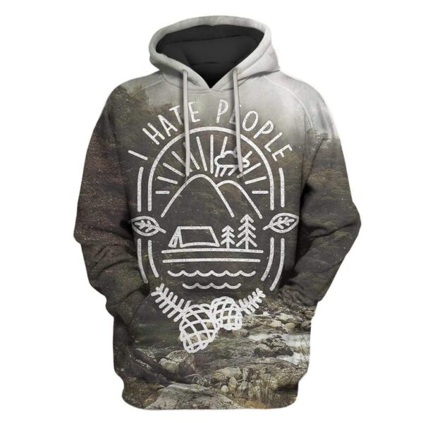 Custom T-shirt - Hoodies I Hate People Apparel HD-GH20767 3D Custom Fleece Hoodies Hoodie S 
