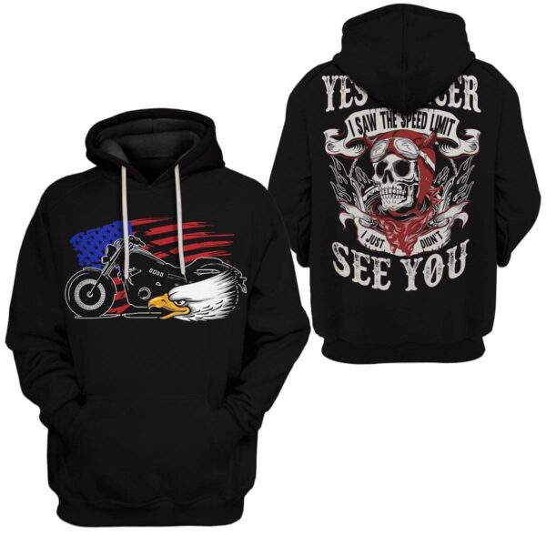 Custom T-shirt - Hoodies I saw the speed limit HD-GH21087 3D Custom Fleece Hoodies Hoodie S 