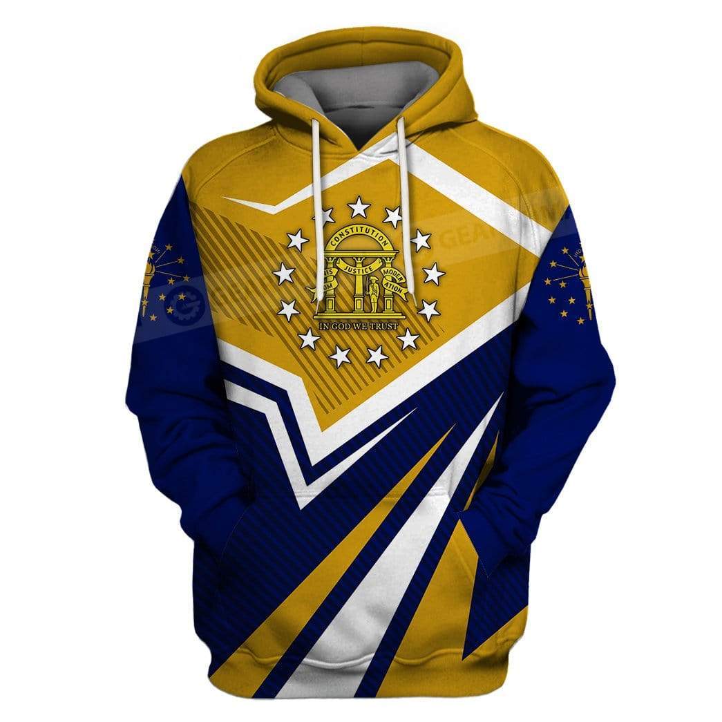 Custom T-shirt - Hoodies Indiana Apparel HD-GH201005 3D Custom Fleece Hoodies Hoodie S