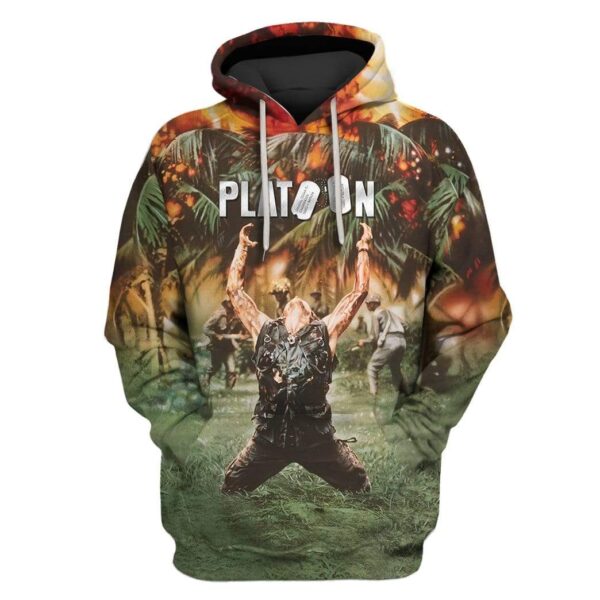 Custom T-shirt - Hoodies Key Art Platoon Apparel HD-GH20715 3D Custom Fleece Hoodies Hoodie S 