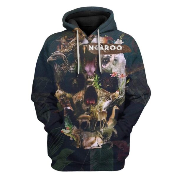 Custom T-shirt - Hoodies Kingdom Skull HD-GH0581927 3D Custom Fleece Hoodies Hoodie S 