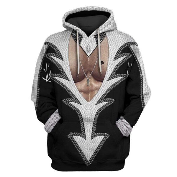 Custom T-shirt - Hoodies KISS- Catman Costume Apparel HD-GH20518 3D Custom Fleece Hoodies Hoodie S 