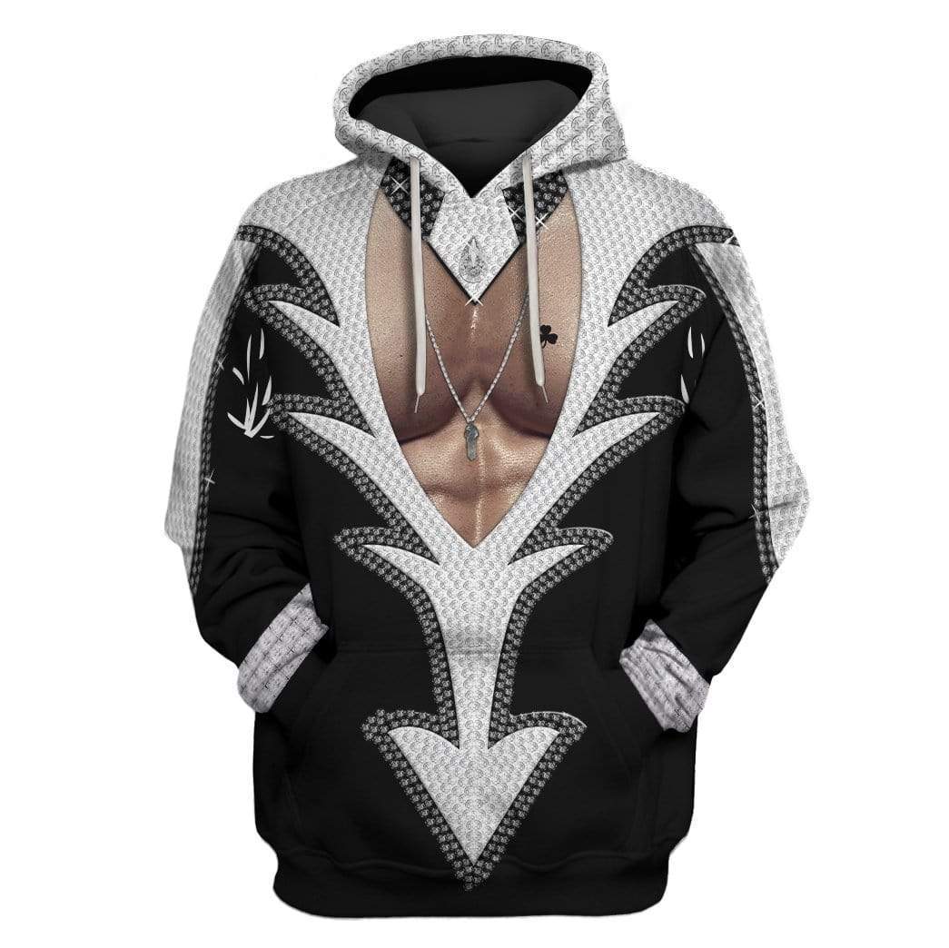 Custom T-shirt - Hoodies KISS- Catman Costume Apparel HD-GH20518 3D Custom Fleece Hoodies Hoodie S