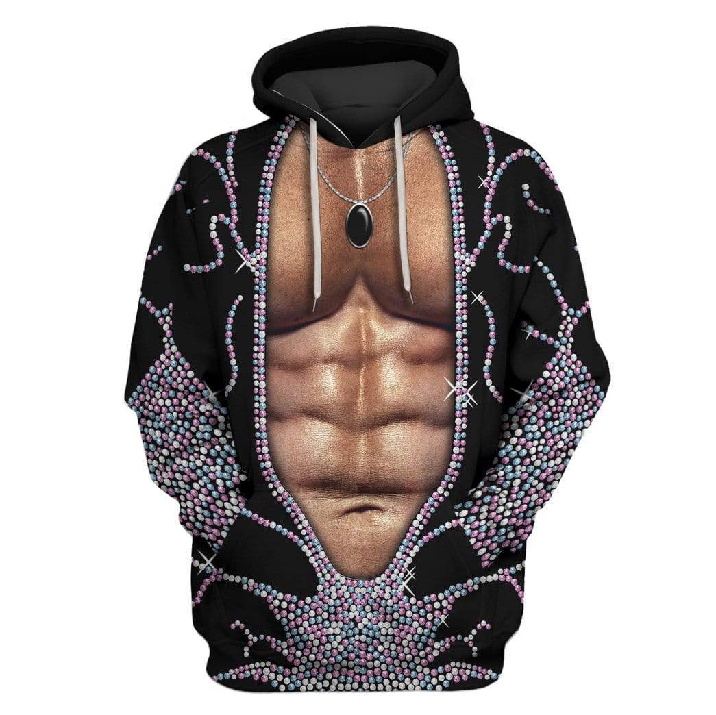 Custom T-shirt - Hoodies KISS - Starchild Costume Apparel HD-GH20519 3D Custom Fleece Hoodies Hoodie S