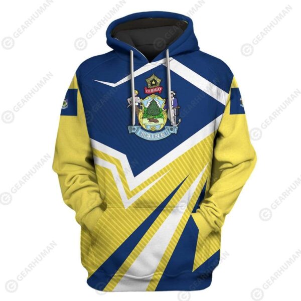 Custom T-shirt - Hoodies Maine HD-GH22019 3D Custom Fleece Hoodies Hoodie S 