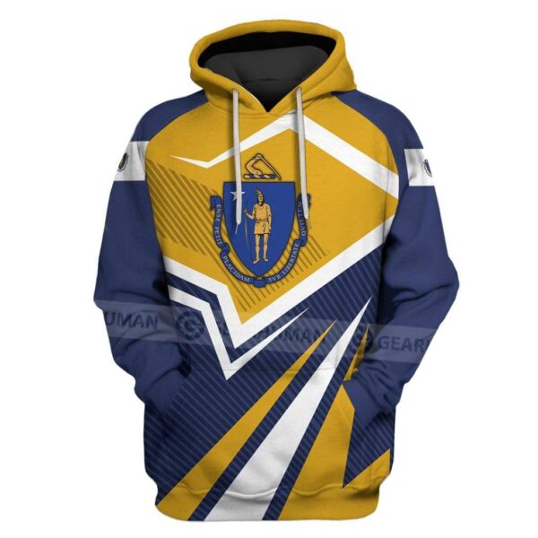 Custom T-shirt - Hoodies Massachusetts Apparel HD-GH20831 3D Custom Fleece Hoodies Hoodie S 