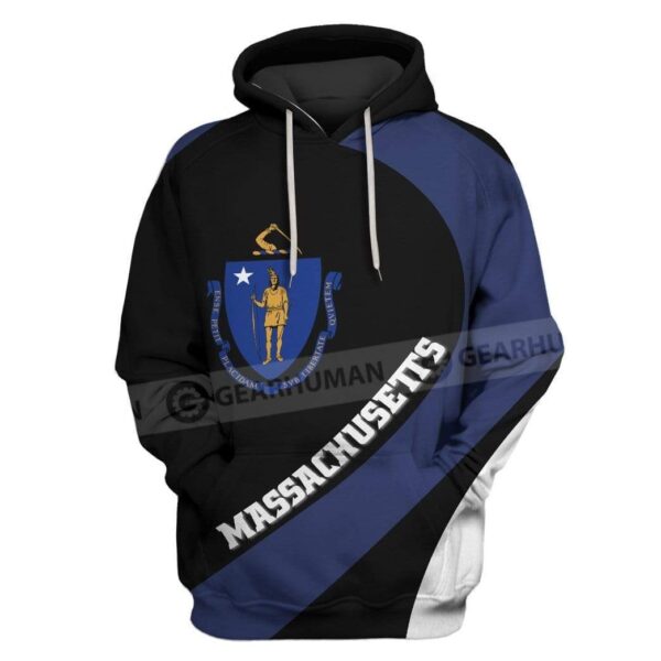 Custom T-shirt - Hoodies Massachusetts Apparel HD-GH20840 3D Custom Fleece Hoodies Hoodie S 