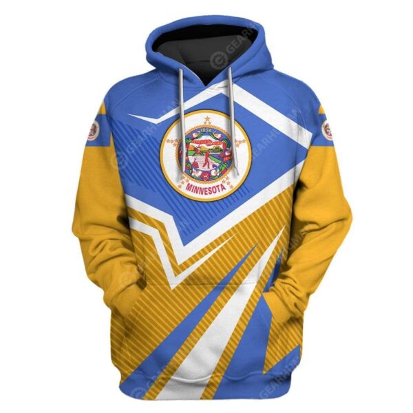 Custom T-shirt - Hoodies Minnesota HD-GH22000 3D Custom Fleece Hoodies Hoodie S 