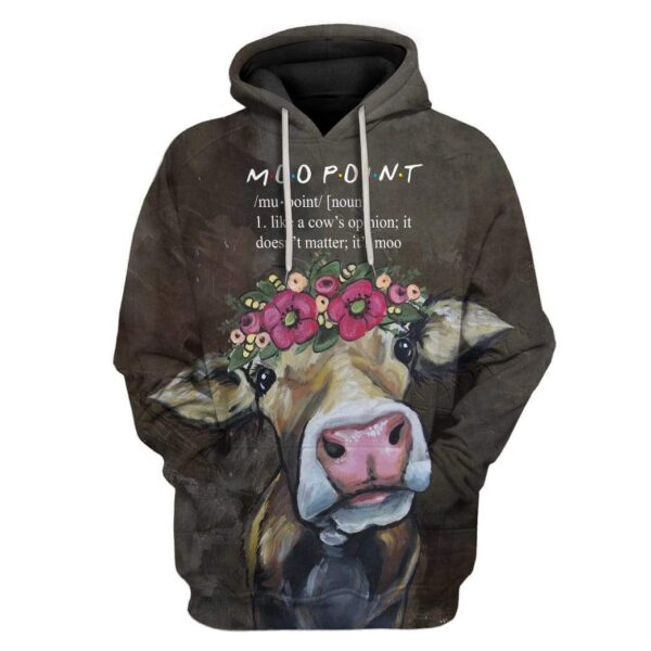 Custom T-shirt - Hoodies Moo Point HD-GH1381905 3D Custom Fleece Hoodies Hoodie S 