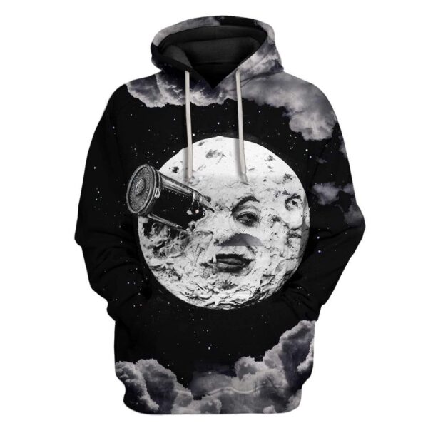 Custom T-shirt - Hoodies Moon HD-GH0281912 3D Custom Fleece Hoodies Hoodie S 